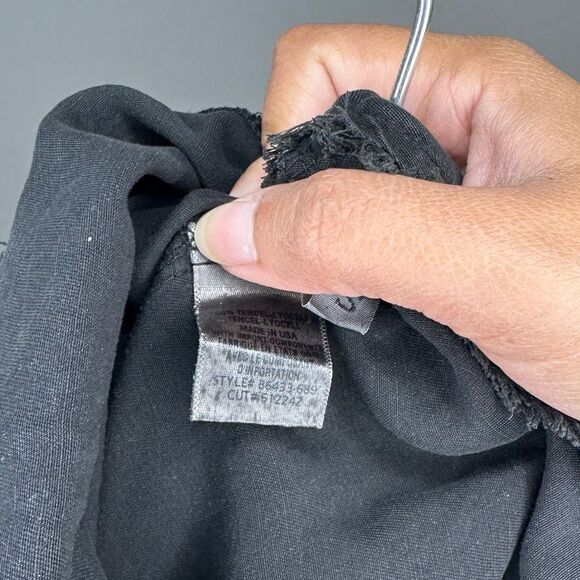 Bella Dahl Soraida Black Lyocel Gathered Waist Mini Dress - Picture 8 of 8